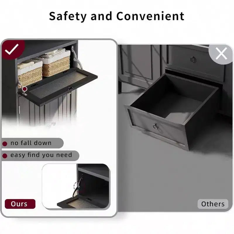 Mobile bagno a colonna, nero, ante in vetro apribili, 2 ante, ripiano regolabile, vano a giorno, per bagno, soggiorno o corridoio