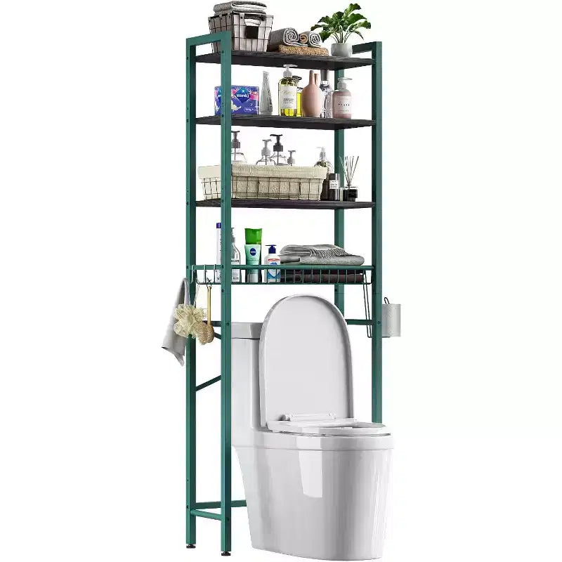 Scaffale portaoggetti da bagno (verde-nero)